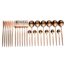 Load image into Gallery viewer, Gold Cutlery 24 Pcs Golden Cutlery
