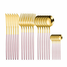 Load image into Gallery viewer, Gold Cutlery 24 Pcs Golden Cutlery
